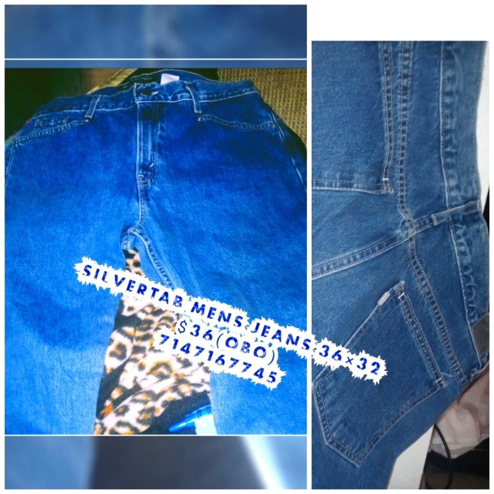 Silvertab mens jeans 36×32